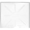 American Built Pro Dishwasher Drain Pan - Open-Ended Directs Wtr Upfront for Leak Detection  - 24 inch x 20.5 inch, Wht DWP-1W - alternate 1